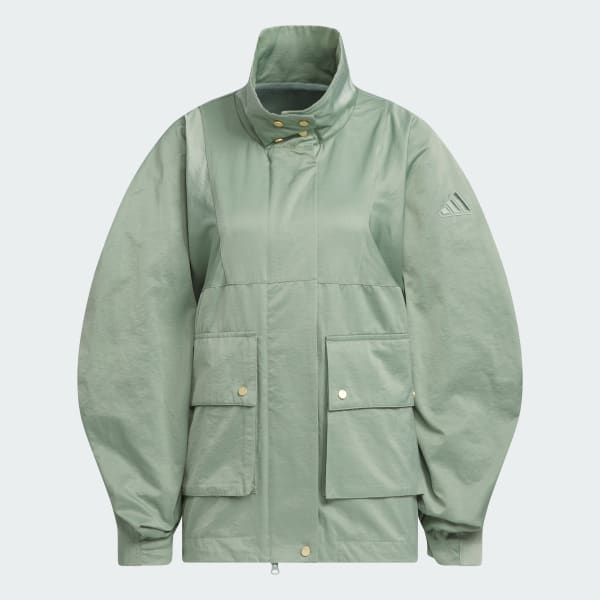 グリーン LUXFLOW カジュアル ウーブンジャケット