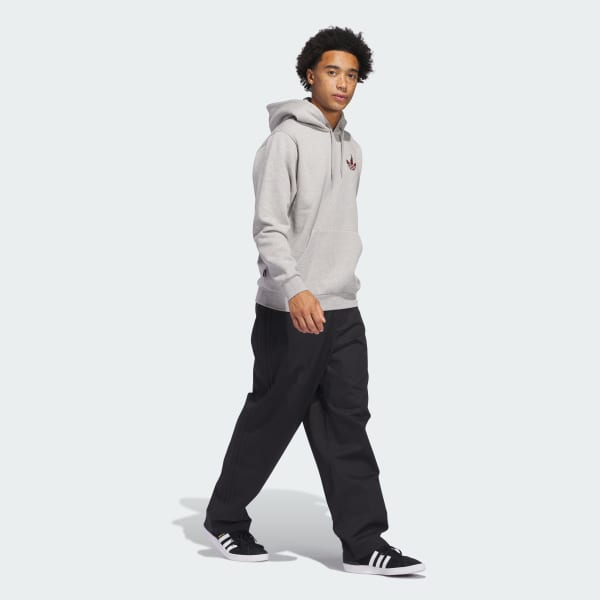 Grau Trefoil Torch Hoodie