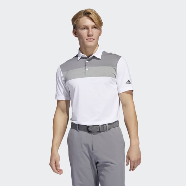 White Novelty Colorblock Primegreen Polo Shirt VZ751