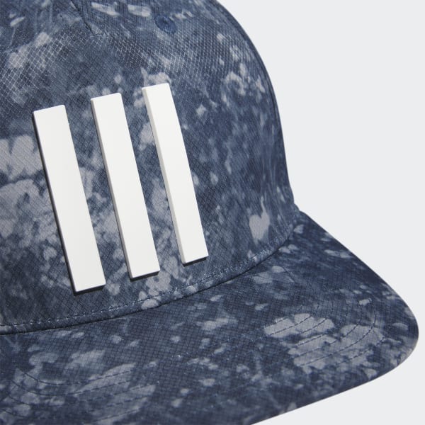 Blue 3-Stripes Printed Tour Hat