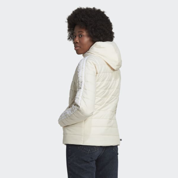 Bezowy Hooded Premium Slim Jacket SW244