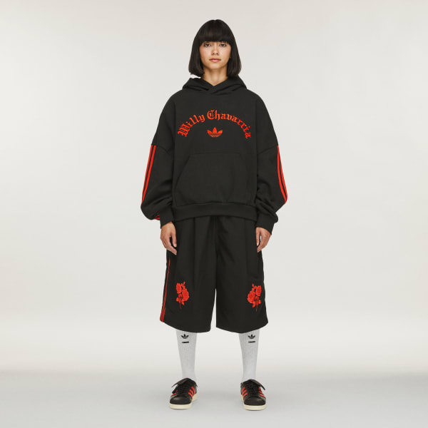 Noir Sweat-shirt à capuche en maille épaisse Chavarria