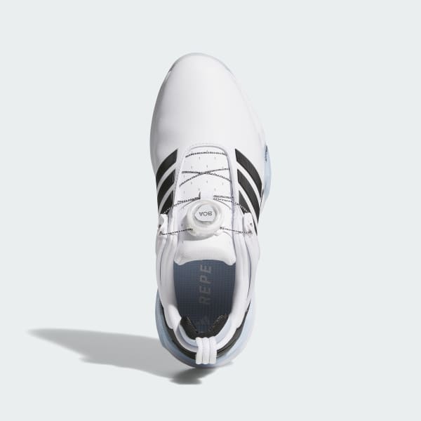 White ADIPOWER 26 BOA SPIKELESS GOLF SHOES