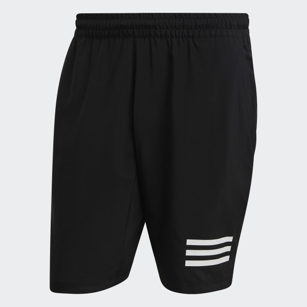 Svart Club Tennis 3-Stripes Shorts
