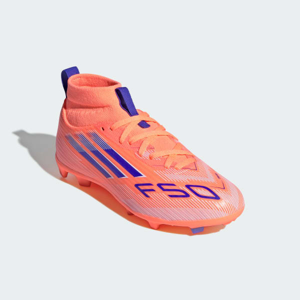 Pomarańczowy Buty piłkarskie dla dzieci F50 League Mid Firm/Multi-Ground