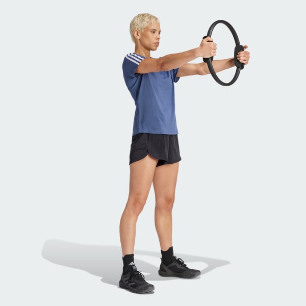 Blue AEROREADY Train Essentials 3-Stripes Tee