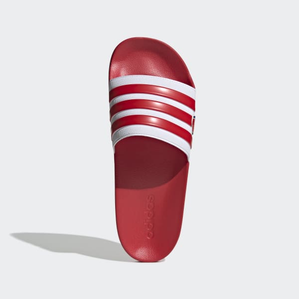 red adidas sliders