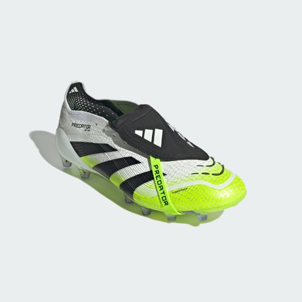 Weiss Predator Elite Faltbare Zunge Kunstrasen Fußballschuh