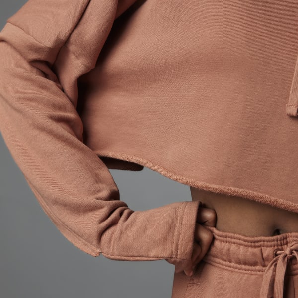 adidas Collective Power Cropped Hoodie - Pink