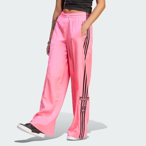 adidas Adibreak Satin Wide Pants Pink | Lifestyle | adidas US