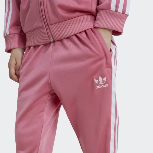adidas - 【美品】 adidas  トラックスーツ  ピンク/ブラック : J160 アディカラーSSTトラックスーツ キッズ / アディダスオリジナル