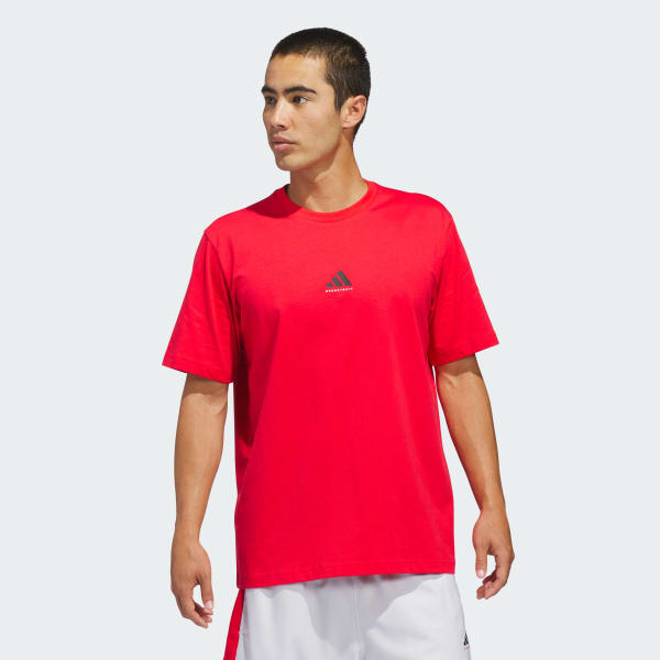 Kirmizi adidas Basketball Graphic Tişört