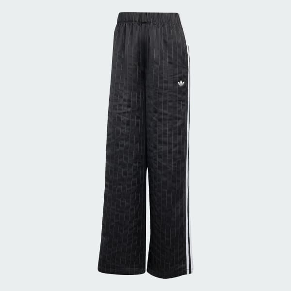 ★adidas★ Pinstripe satin wide pants black KD2295 adidas Originals Wide Leg Pants - Black | adidas Singapore