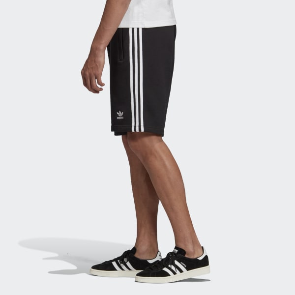 Czerń 3-Stripes Sweat Shorts FJD08