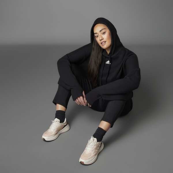 Black Collective Power Cropped Hoodie (Plus Size)