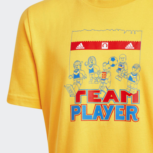 Yellow adidas x LEGO® Football Graphic Tee