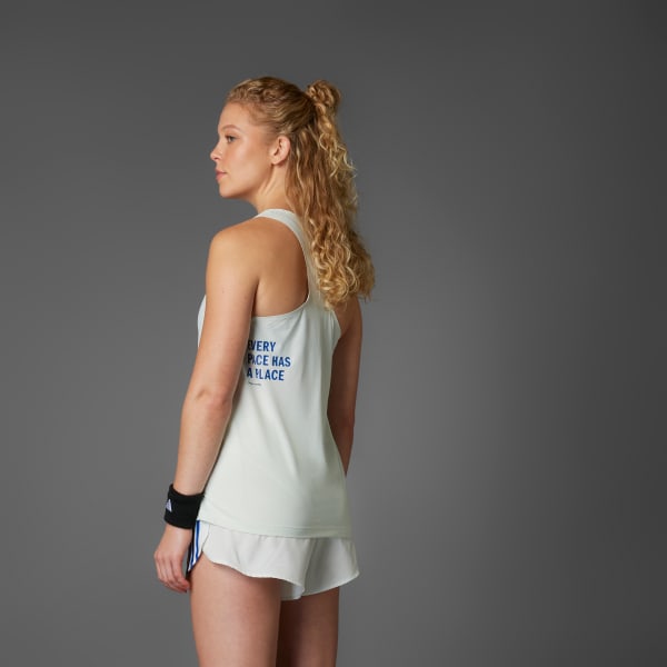 สีเขียว เสื้อกล้าม Runners CLIMACOOL