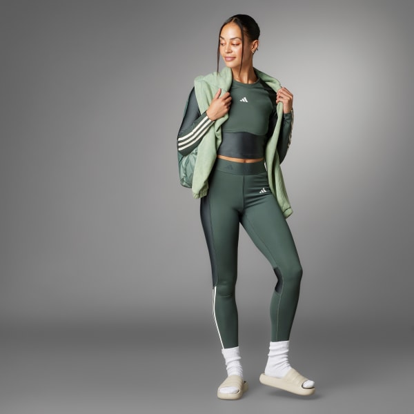 adidas Hyperglam Shine Full-Length Leggings - Grey