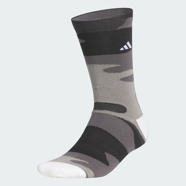 グレー ジャカード カモ クルー ソックス