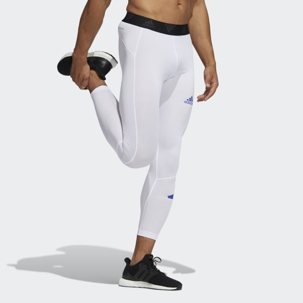 adidas Techfit Long Tights - White, Men's Training