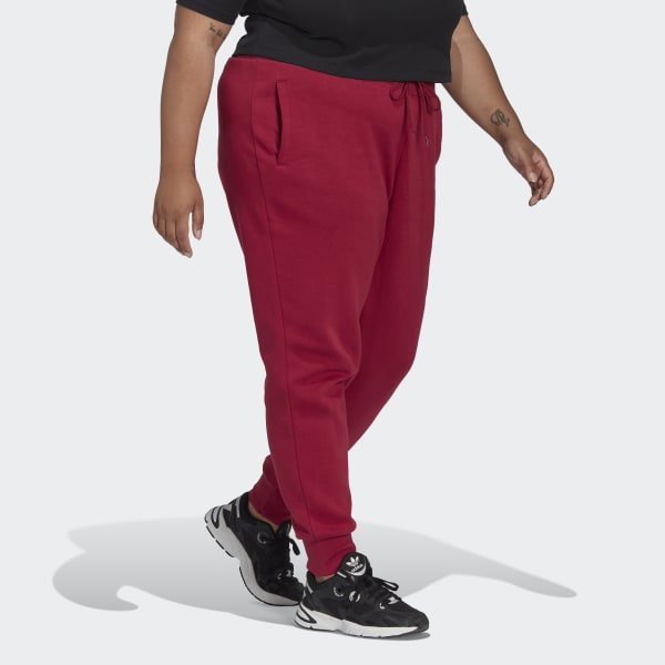 - Joggers | Red adidas (Plus Adicolor US adidas Size) | Fleece Essentials Women\'s Lifestyle Slim