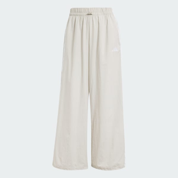 Beige Pantaloni Essentials 3-Stripes Lifestyle Woven Parachute