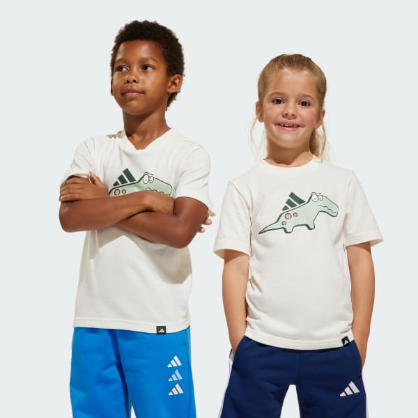 White Adiraptor Graphic Tee Kids