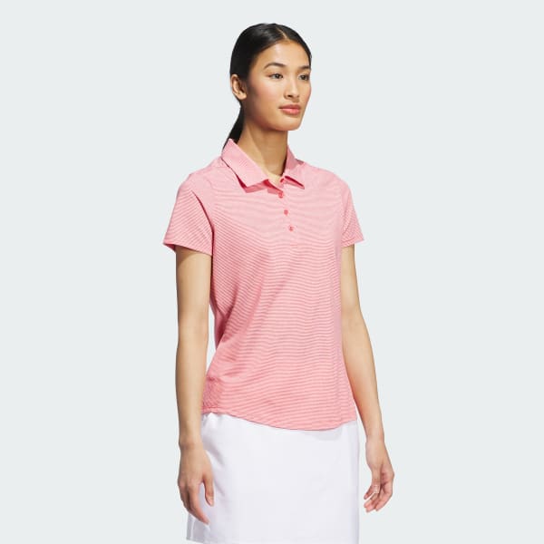 adidas Women's Ottoman Short Sleeve Polo Shirt - Red