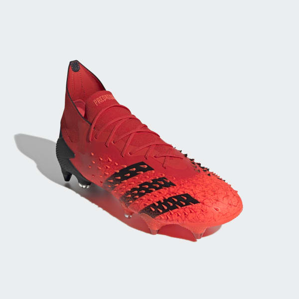 Rojo Zapatos de Fútbol Predator Freak.1 Terreno Blando KZO02