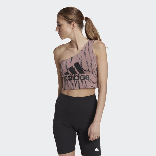 Fioletowy Future Icons Animal Print Tank Top TI546