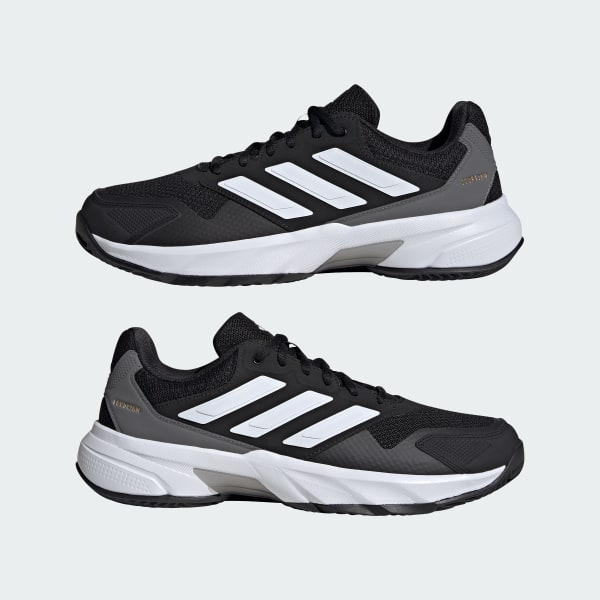 adidas CourtJam Control 3 Clay Tennis Shoes Black adidas UK