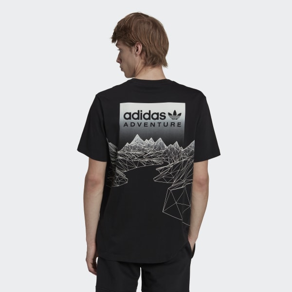 Negro Polo adidas Adventure Mountain Back