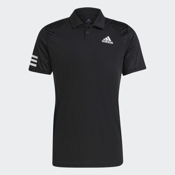 zwart Tennis Club 3-Stripes Poloshirt 22589