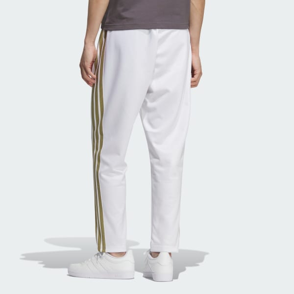ホワイト Stadium Gold レギュラーフィット フルレングス オープンヘム トラックパンツ