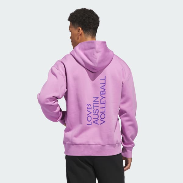 adidas LOVB Austin Graphics Hoodie - Purple | Free Shipping with