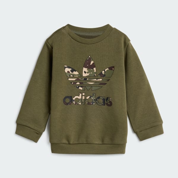 adidas Graphic Crew Set Kids - Green | Free Shipping with