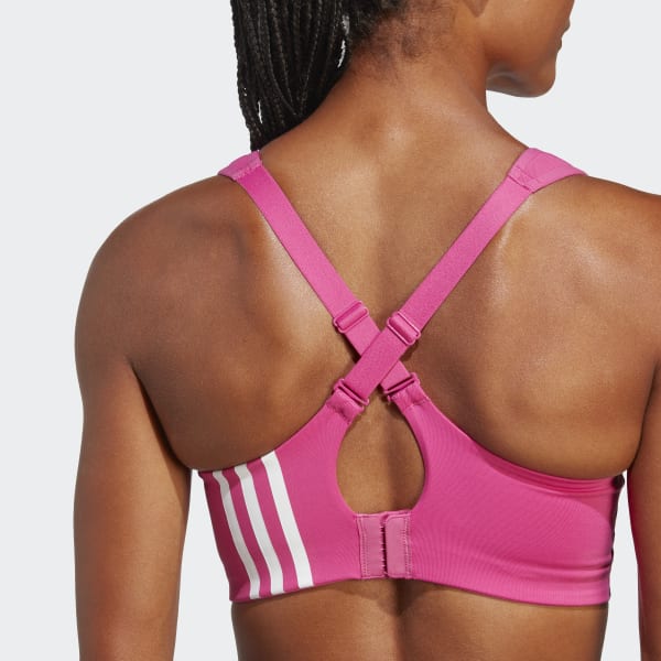 Pink adidas TLRD Impact Training High-Support Bra