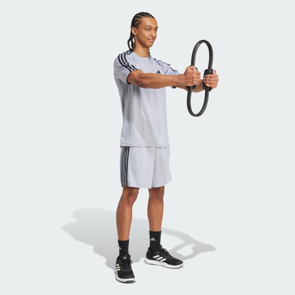 Gris Camiseta Train Essentials 3-Stripes