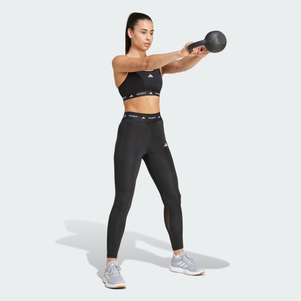 Black TECHFIT Stash Pocket Full-Length Leggings