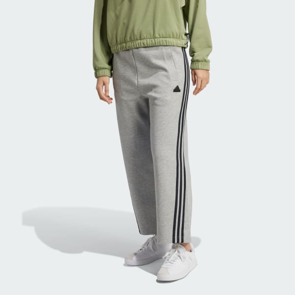 adidas Future Icons 3 Stripes Open Hem Pants Grey adidas Vietnam