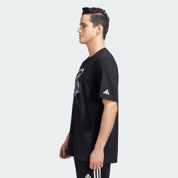 Black ROHIT SHARMA SIXES TEE