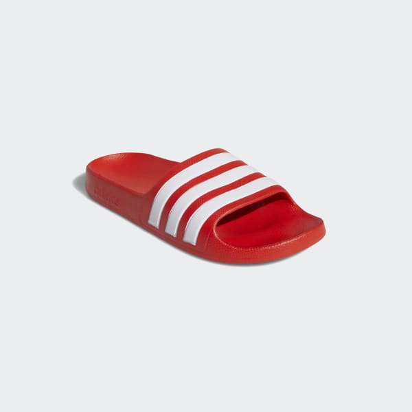 adidas Adilette Aqua Slides - Red | adidas US