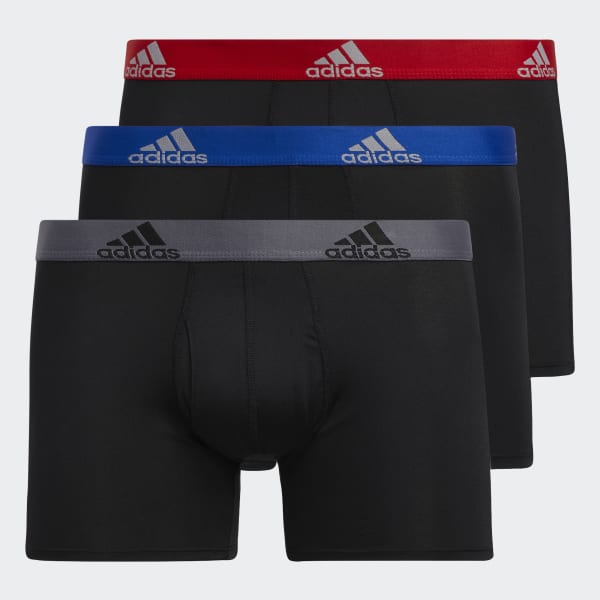 adidas Mens Stretch Cotton Trunks Underwear 3-Pack India