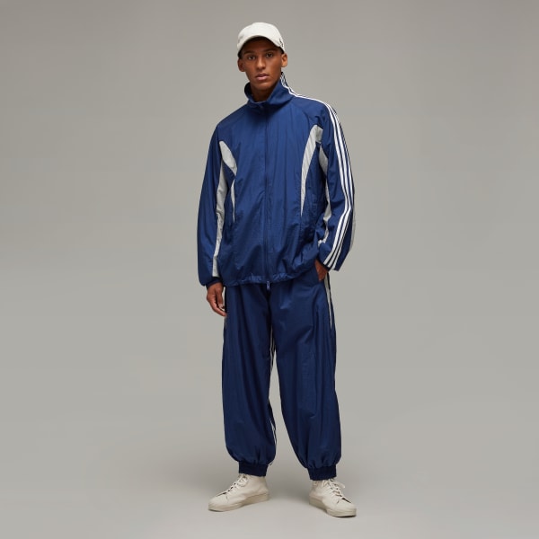 Blue Y-3 3-Stripes Nylon Shell Pants