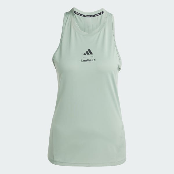 adidas Women's Training Les Mills Graphic Tank Top - White