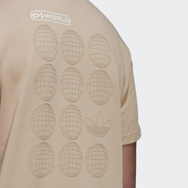 Beige T-shirt Graphic Ozworld ZG175