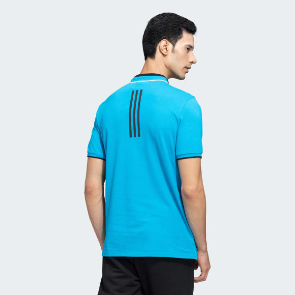 Blue ESSENTIALS CORE POLO TEE