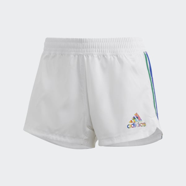 adidas Pride Pacer Shorts - White 
