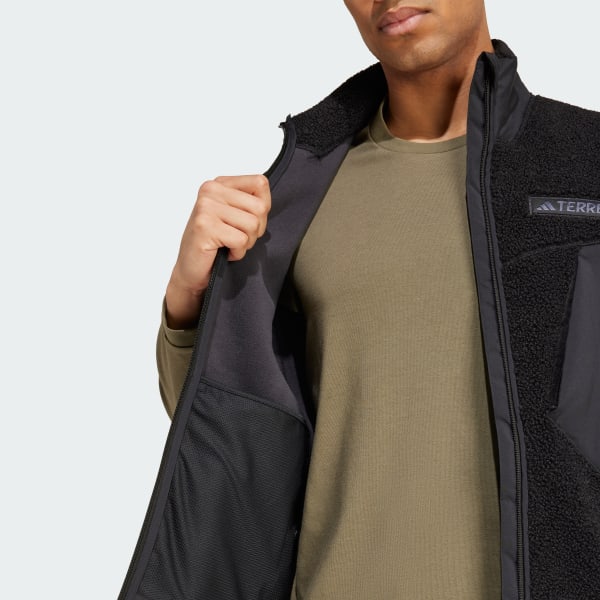 adidas Terrex Xploric High Pile Fleece Vest - Black | adidas UK