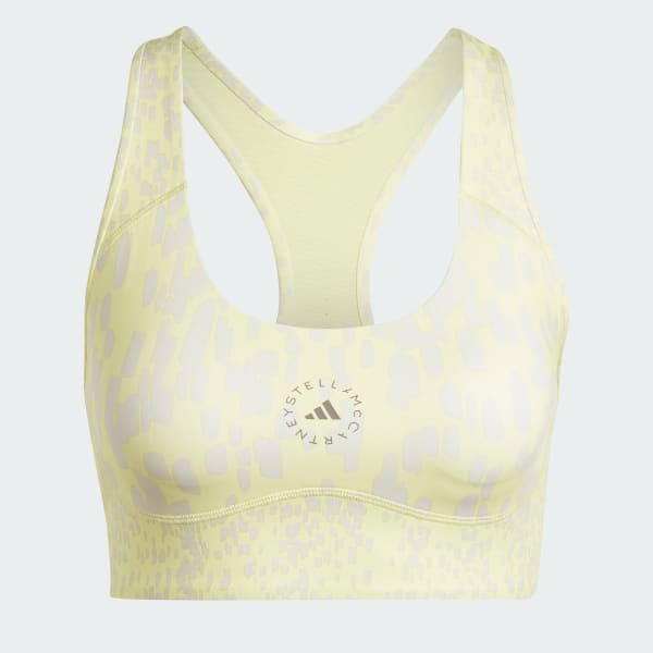 Gelb adidas by Stella McCartney TruePurpose Power Impact Training Medium Support Sport-BH